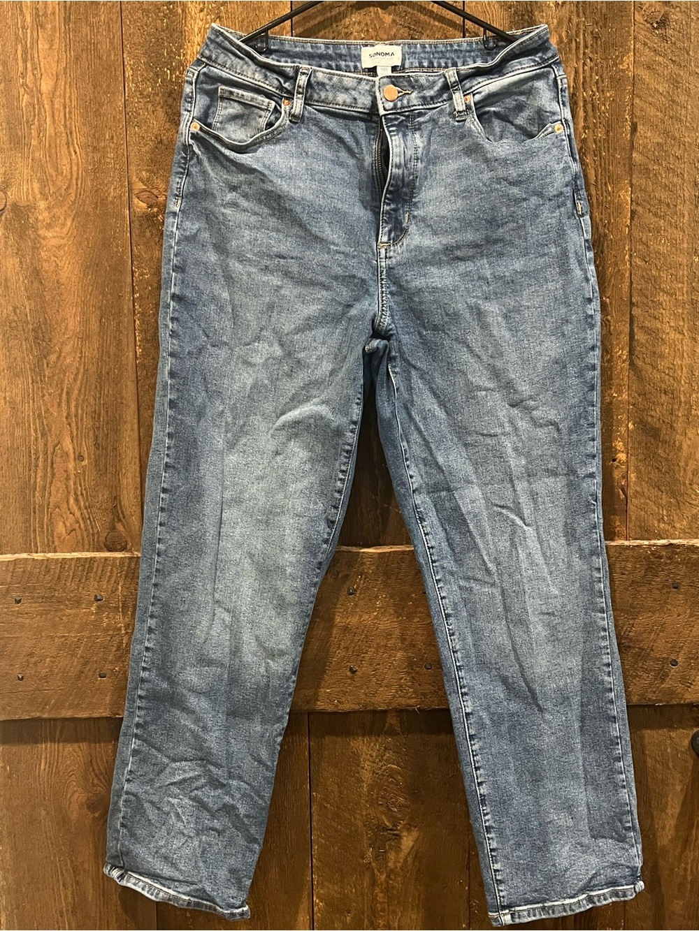 Sonoma Women's Straight-Leg Light Blue Jeans